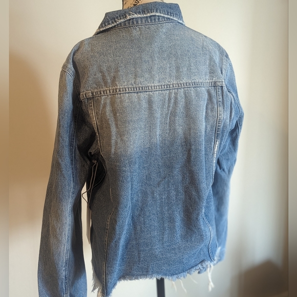 One Left!!!!Zenana Denim Light Wash Jacket - Picture 5 of 5